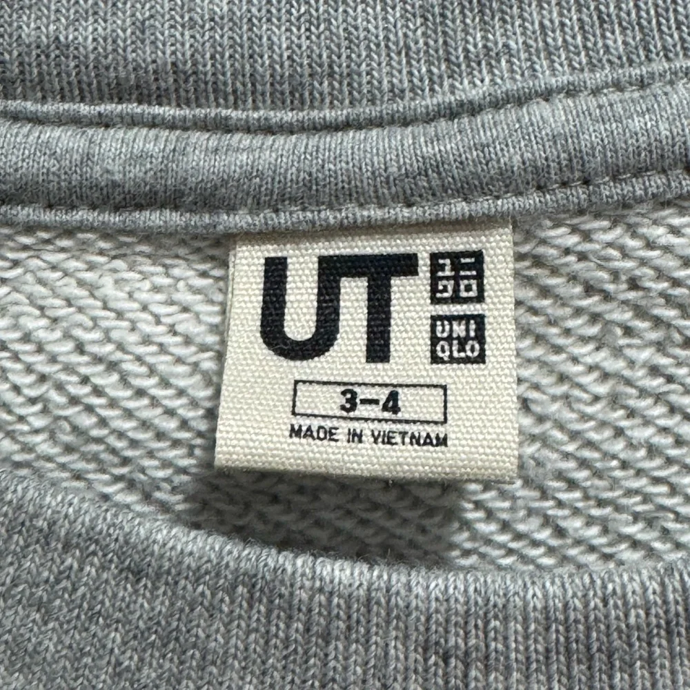 Andy Warhol Uniqlo Gray Sweatshirt with Blue and Yellow Graphic